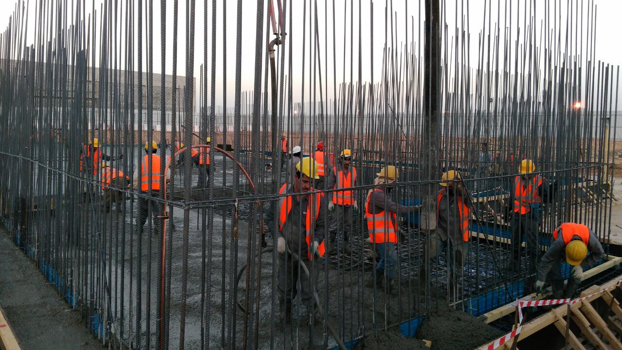 TICC site team executing reinforced concrete works in Saudi Arabia